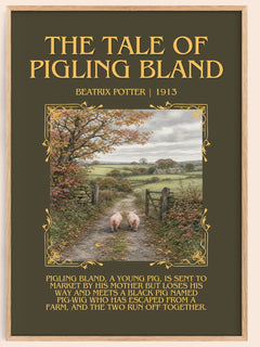 The Tale Of Pigling Bland Minimalist Book Poster by Beatrix Potter – image 1
