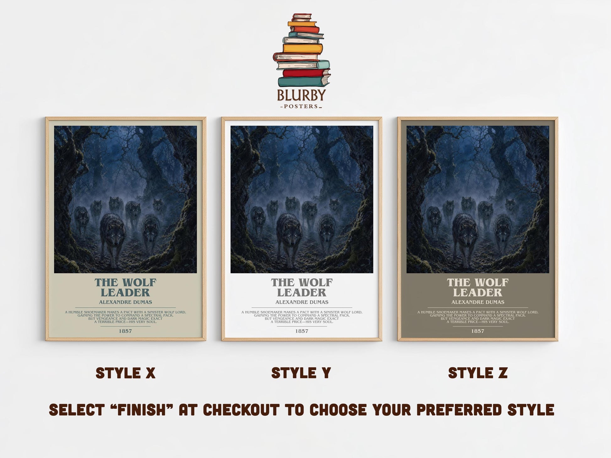 The Wolf Leader Bookish Wall Art by Alexandre Dumas