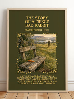 Story Of A Fierce Bad Rabbit Minimalist Book Poster by Beatrix Potter – image 2