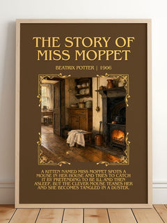 The Story Of Miss Moppet Minimalist Book Poster by Beatrix Potter – image 2