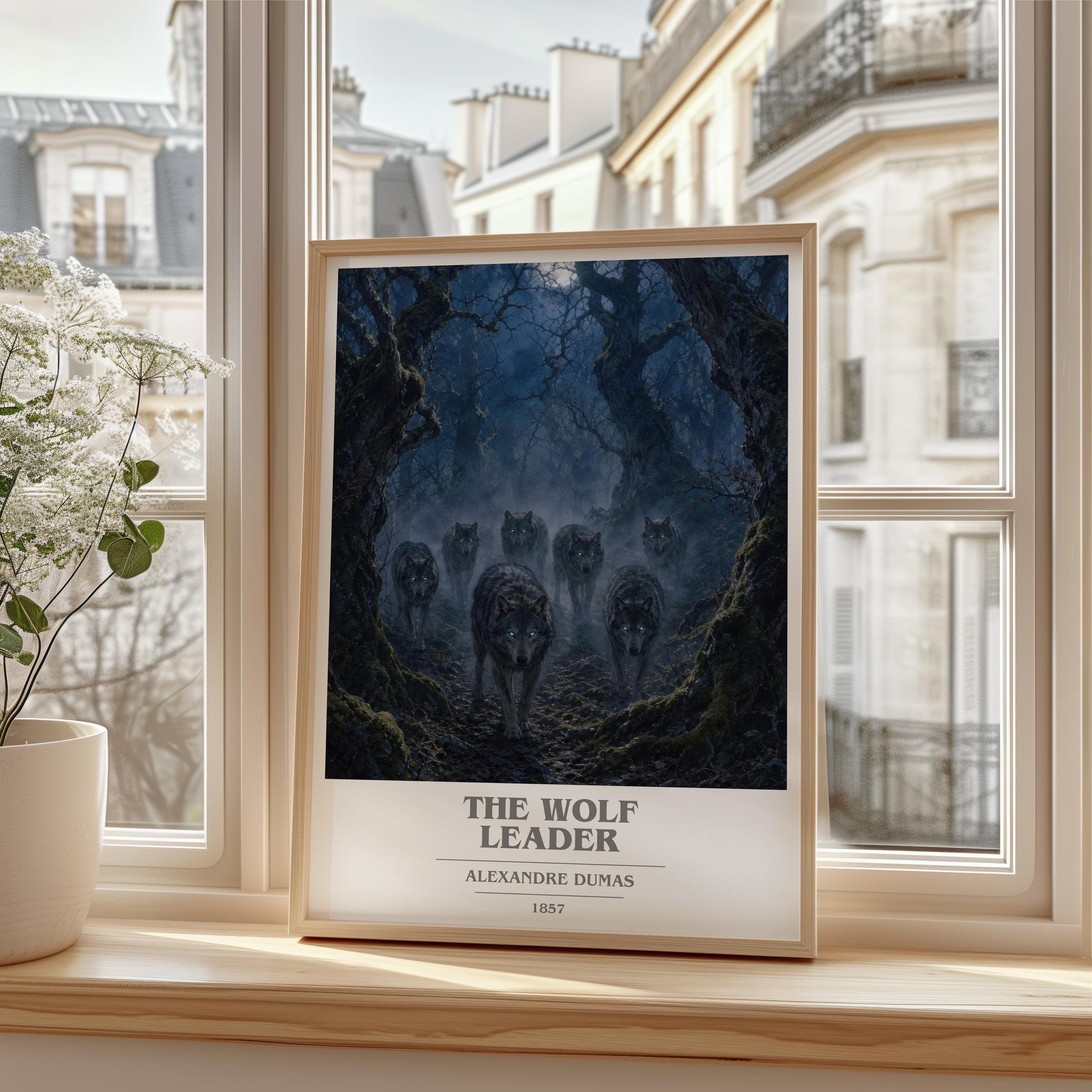 The Wolf Leader Book Cover Poster by Alexandre Dumas