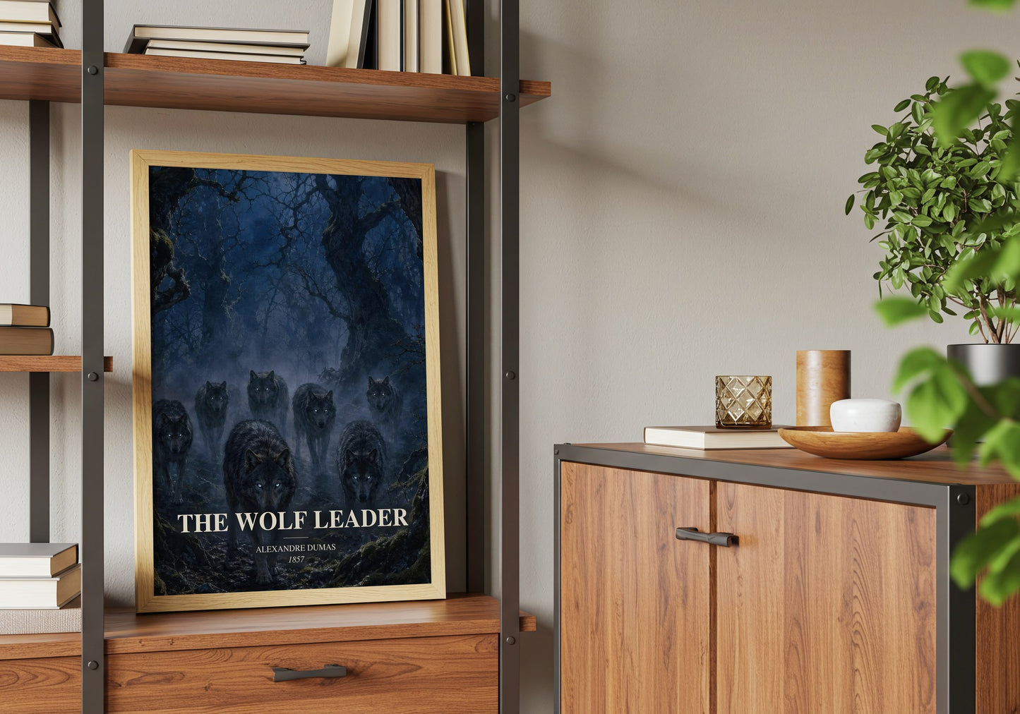 The Wolf Leader book watercolour illustration paper finish options – matte satin gloss