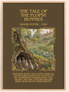 Tale Of The Flopsy Bunnies Minimalist Book Poster by Beatrix Potter – image 1