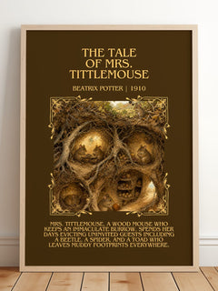 The Tale Of Mrs. Tittlemouse Minimalist Book Poster by Beatrix Potter – image 2