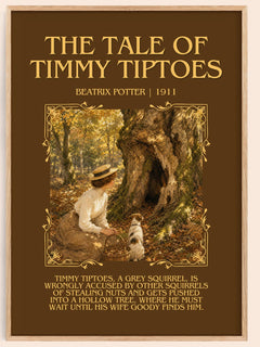 The Tale Of Timmy Tiptoes Minimalist Book Poster by Beatrix Potter – image 1