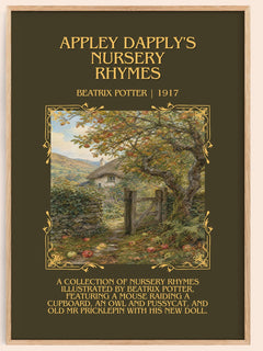 Appley Dapply'S Nursery Rhymes Minimalist Book Poster by B. Potter – image 1