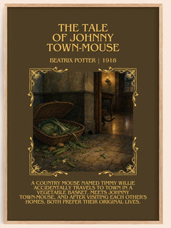 The Tale Of Johnny Town-Mouse Minimalist Book Poster by Beatrix Potter – image 1