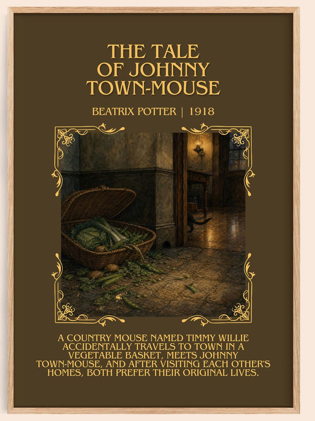 The Tale Of Johnny Town-Mouse Minimalist Book Poster by Beatrix Potter