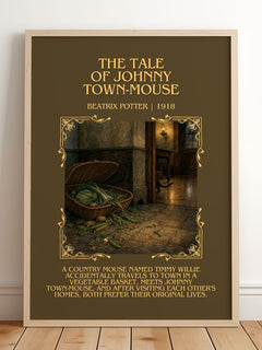 The Tale Of Johnny Town-Mouse Minimalist Book Poster by Beatrix Potter – image 2