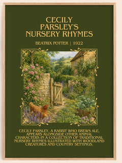 Cecily Parsley'S Nursery Rhymes Minimalist Book Poster by B. Potter – image 1