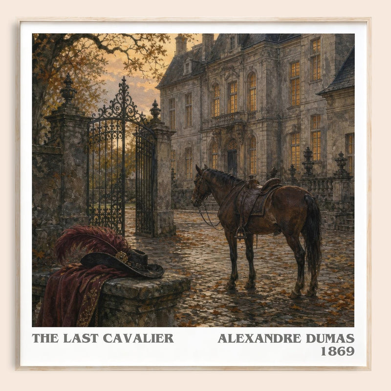 The Last Cavalier Literary Art Print by Alexandre Dumas