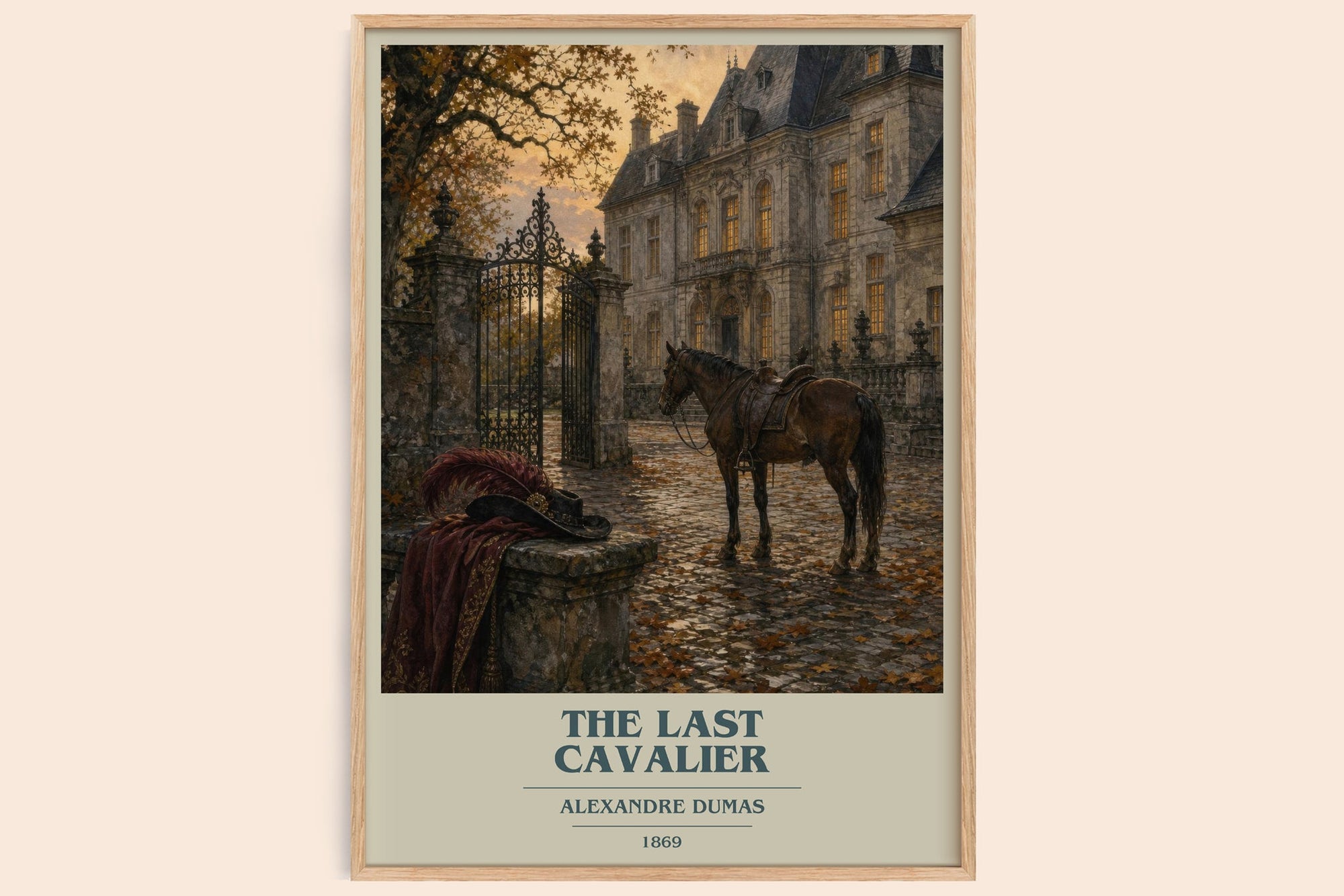 The Last Cavalier Book Cover Poster by Alexandre Dumas