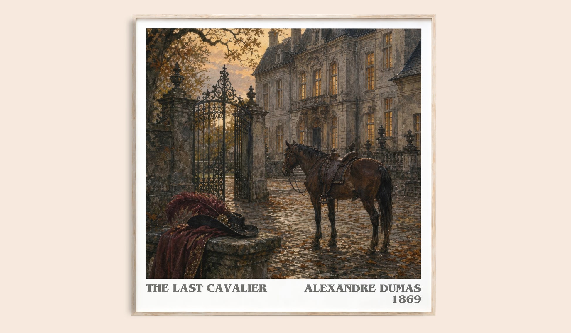 The Last Cavalier Literary Art Print by Alexandre Dumas