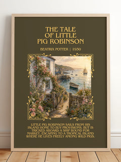 Tale Of Little Pig Robinson Minimalist Book Poster by Beatrix Potter – image 2