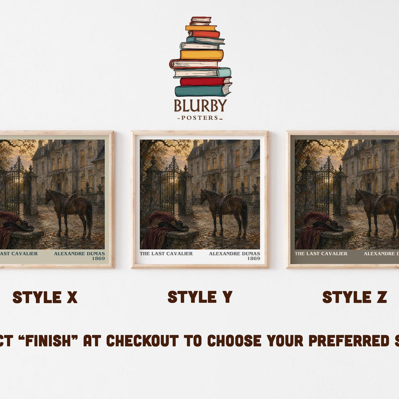 The Last Cavalier Literary Art Print by Alexandre Dumas