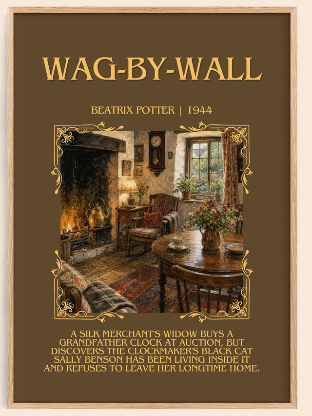 Wag-By-Wall Minimalist Book Poster by Beatrix Potter