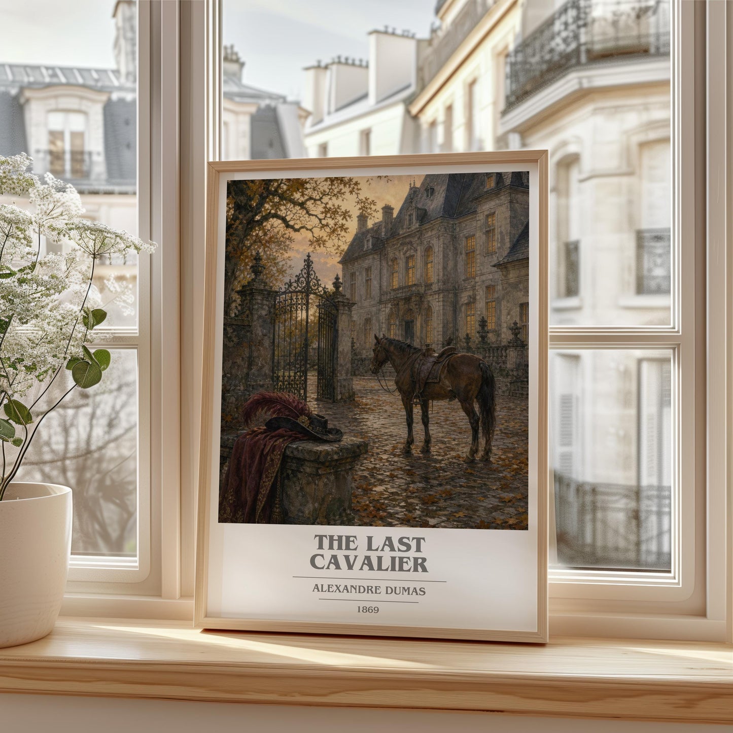 The Last Cavalier Book Cover Poster by Alexandre Dumas