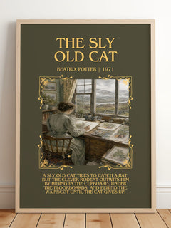 The Sly Old Cat Minimalist Book Poster by Beatrix Potter – image 2