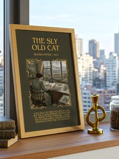 The Sly Old Cat Minimalist Book Poster by Beatrix Potter – image 3
