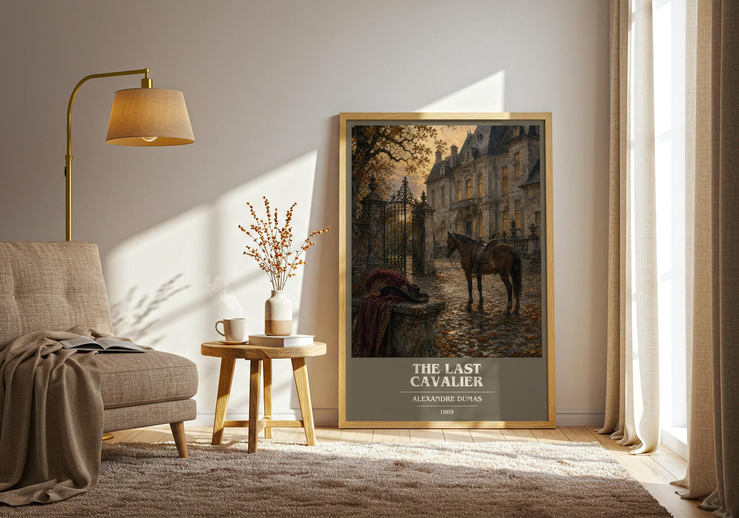 The Last Cavalier Book Cover Poster by Alexandre Dumas