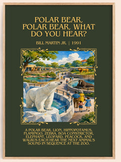 Polar Bear, Polar Bear, What Do You Hear? Minimalist Book Poster – B. – image 1