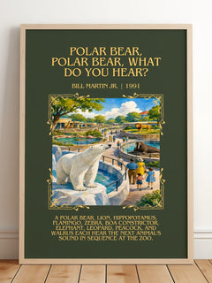 Polar Bear, Polar Bear, What Do You Hear? Minimalist Book Poster – B. – image 2