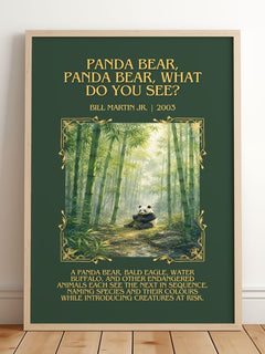 Panda Bear, Panda Bear, What Do You See? Minimalist Book Poster – B. – image 2