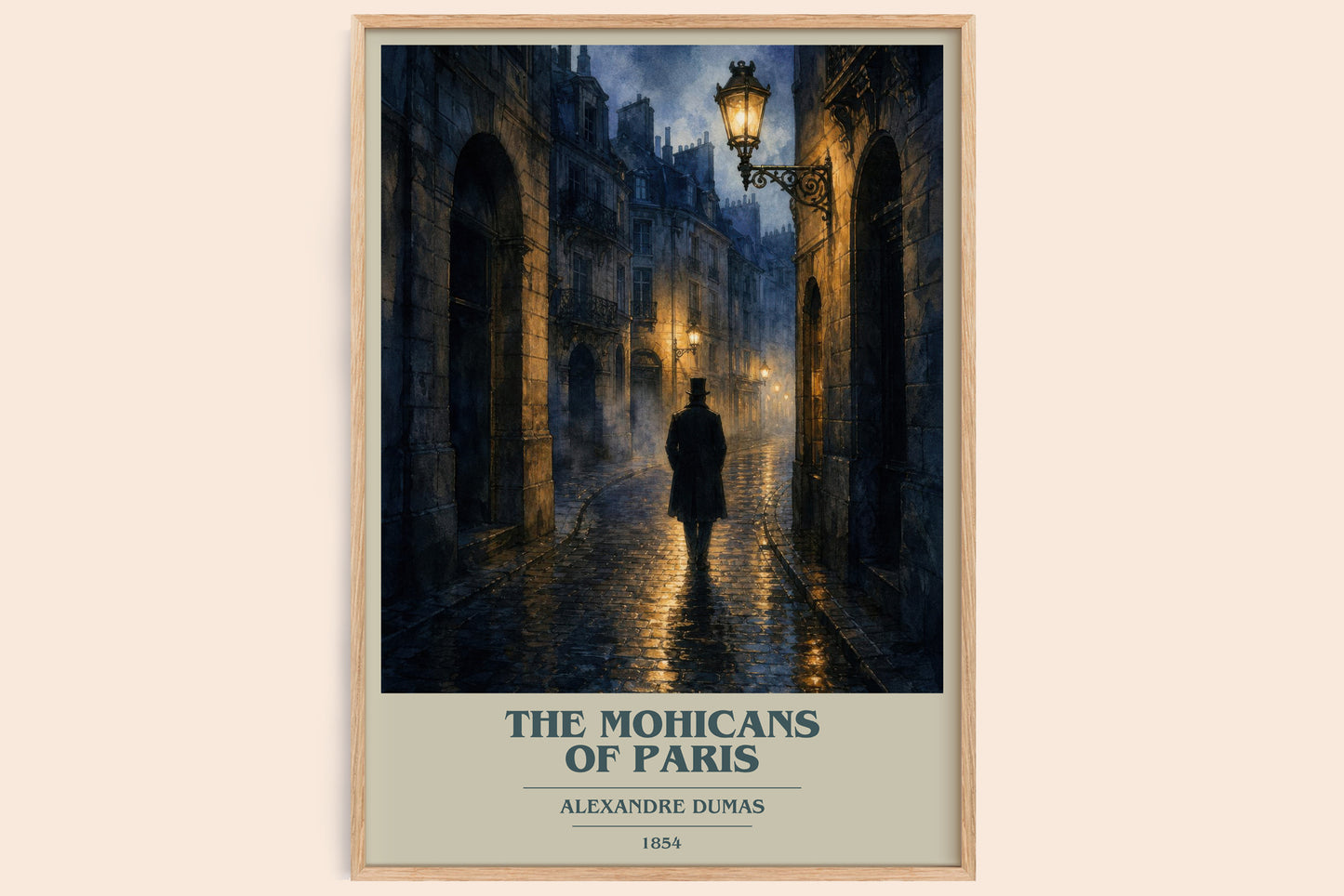 The Mohicans Of Paris Book Cover Poster by Alexandre Dumas