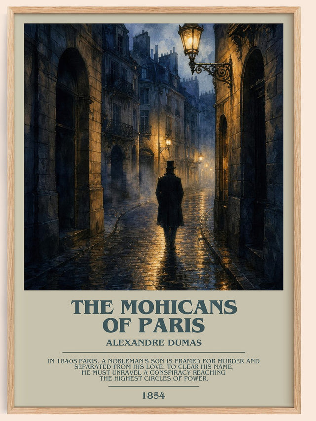 The Mohicans Of Paris Bookish Wall Art by Alexandre Dumas