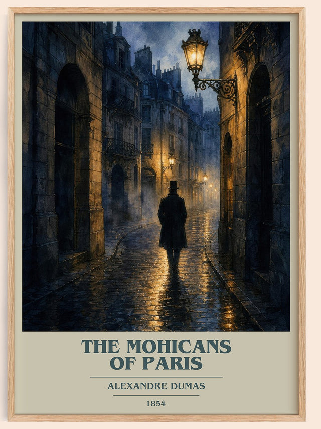 The Mohicans Of Paris Book Cover Poster by Alexandre Dumas