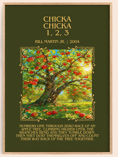 Chicka Chicka 1, 2, 3 Minimalist Book Poster by Bill Martin Jr. – image 1