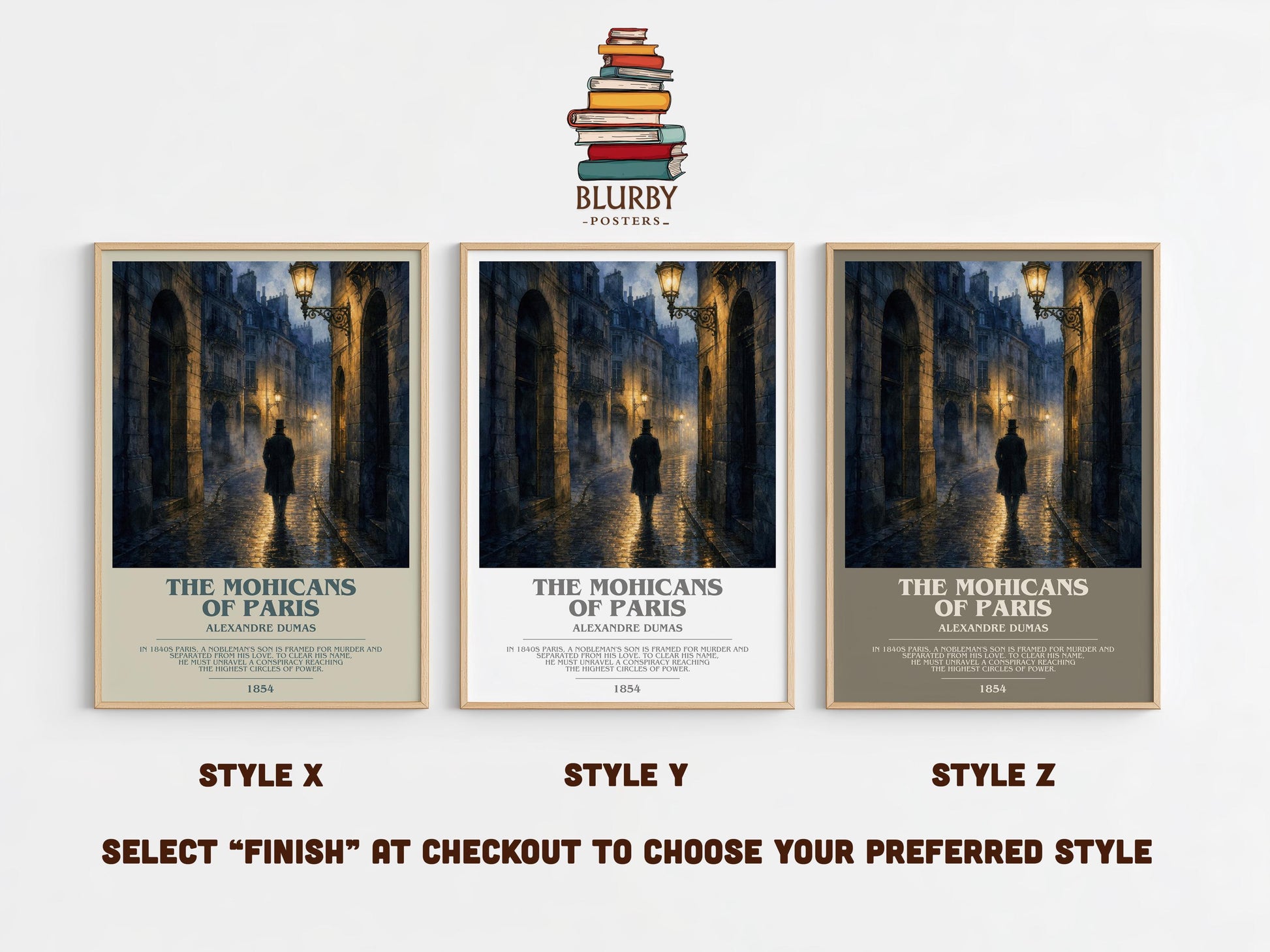 The Mohicans Of Paris Bookish Wall Art by Alexandre Dumas