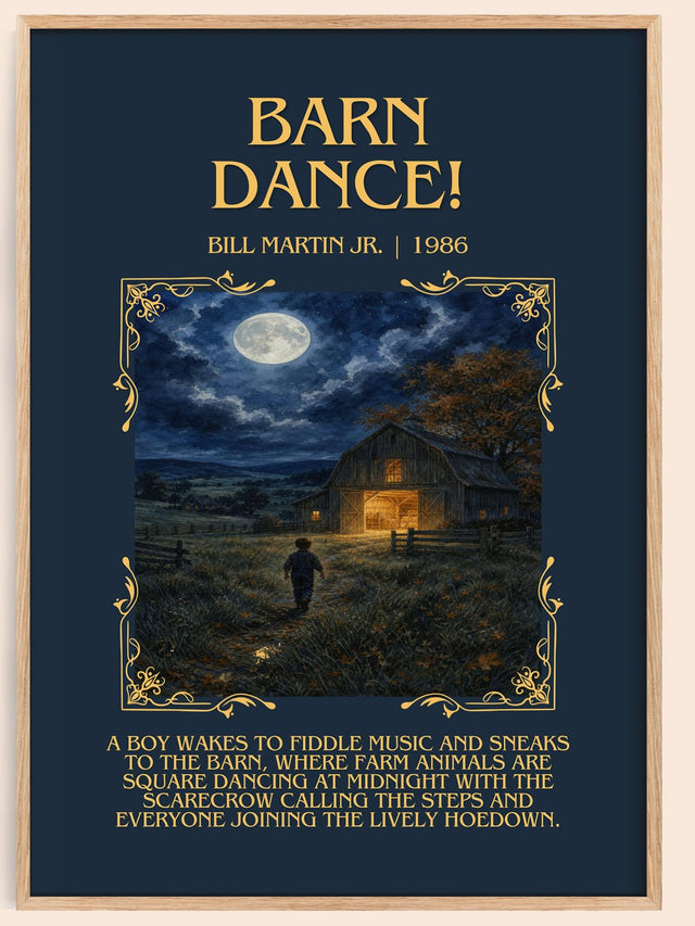 Barn Dance! Minimalist Book Poster by Bill Martin Jr.