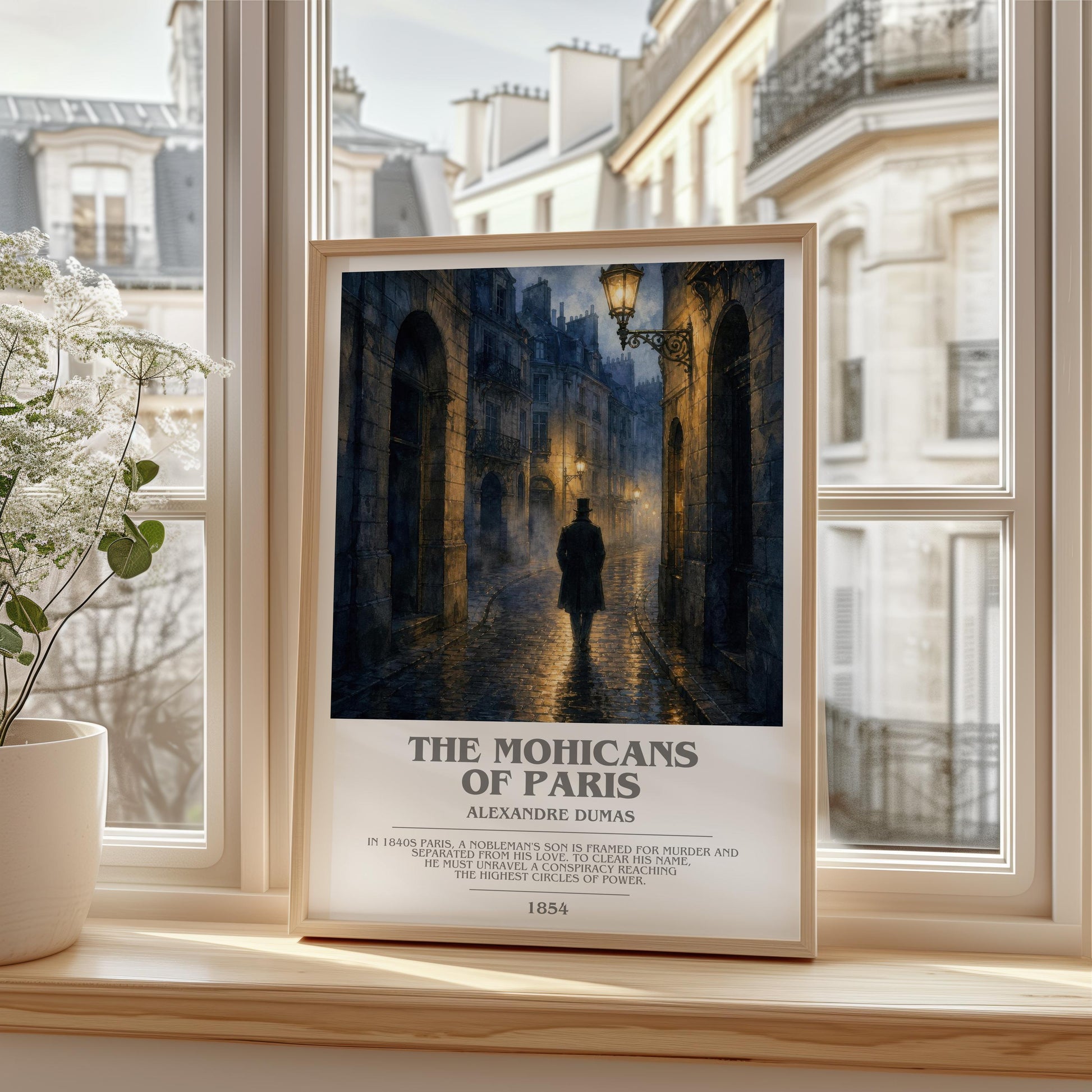 The Mohicans Of Paris Bookish Wall Art by Alexandre Dumas
