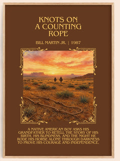 Knots On A Counting Rope Minimalist Book Poster by Bill Martin Jr. – image 1