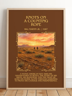Knots On A Counting Rope Minimalist Book Poster by Bill Martin Jr. – image 2