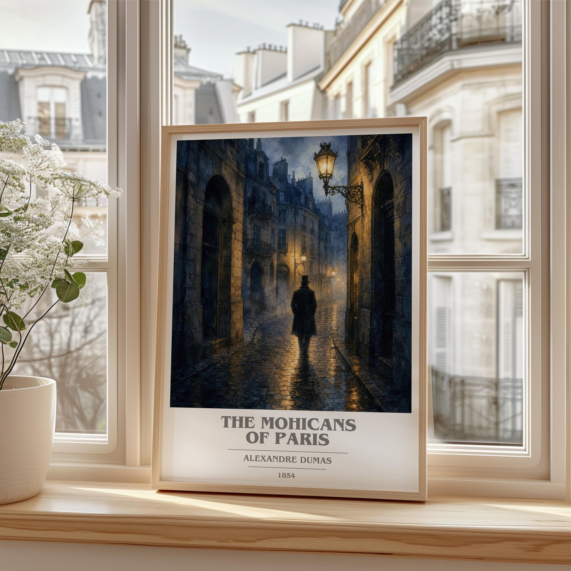 The Mohicans Of Paris Book Cover Poster by Alexandre Dumas