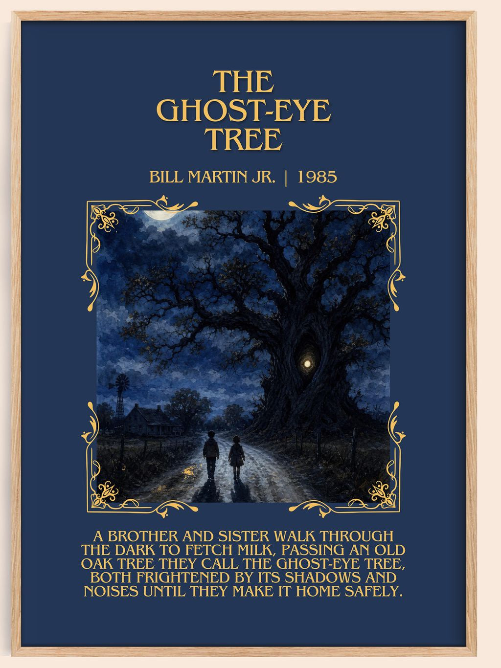 The Ghost-Eye Tree Minimalist Book Poster by Bill Martin Jr. – book poster