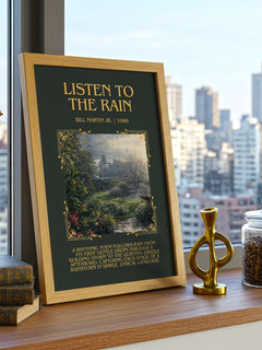 Listen To The Rain Minimalist Book Poster by Bill Martin Jr. – image 3