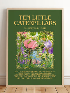 Ten Little Caterpillars Minimalist Book Poster by Bill Martin Jr. – image 2
