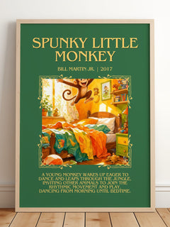 Spunky Little Monkey Minimalist Book Poster by Bill Martin Jr. – image 2