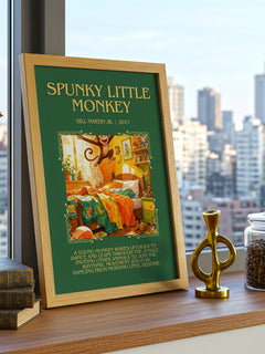 Spunky Little Monkey Minimalist Book Poster by Bill Martin Jr. – image 3