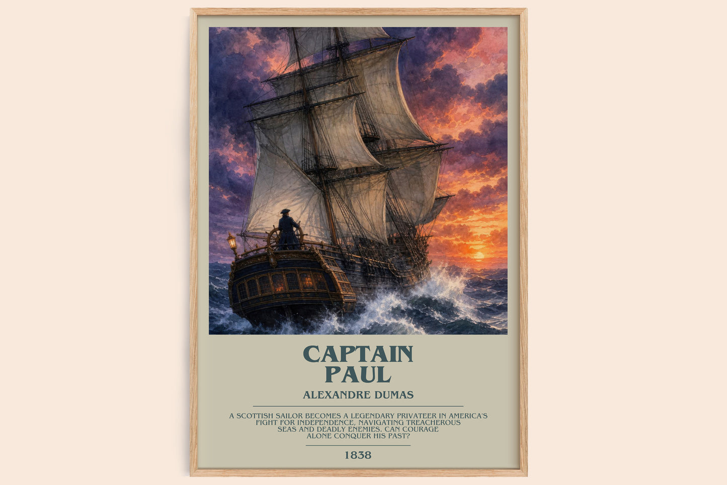 Captain Paul Bookish Wall Art by Alexandre Dumas