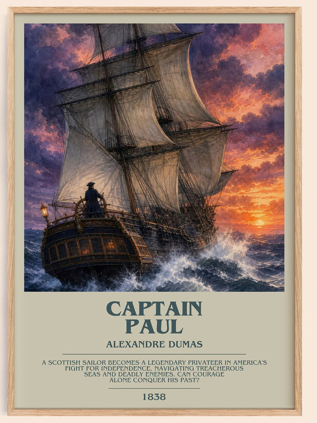 Captain Paul Bookish Wall Art by Alexandre Dumas