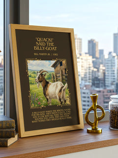 "Quack!" Said The Billy-Goat Minimalist Book Poster by Bill Martin Jr. – image 3
