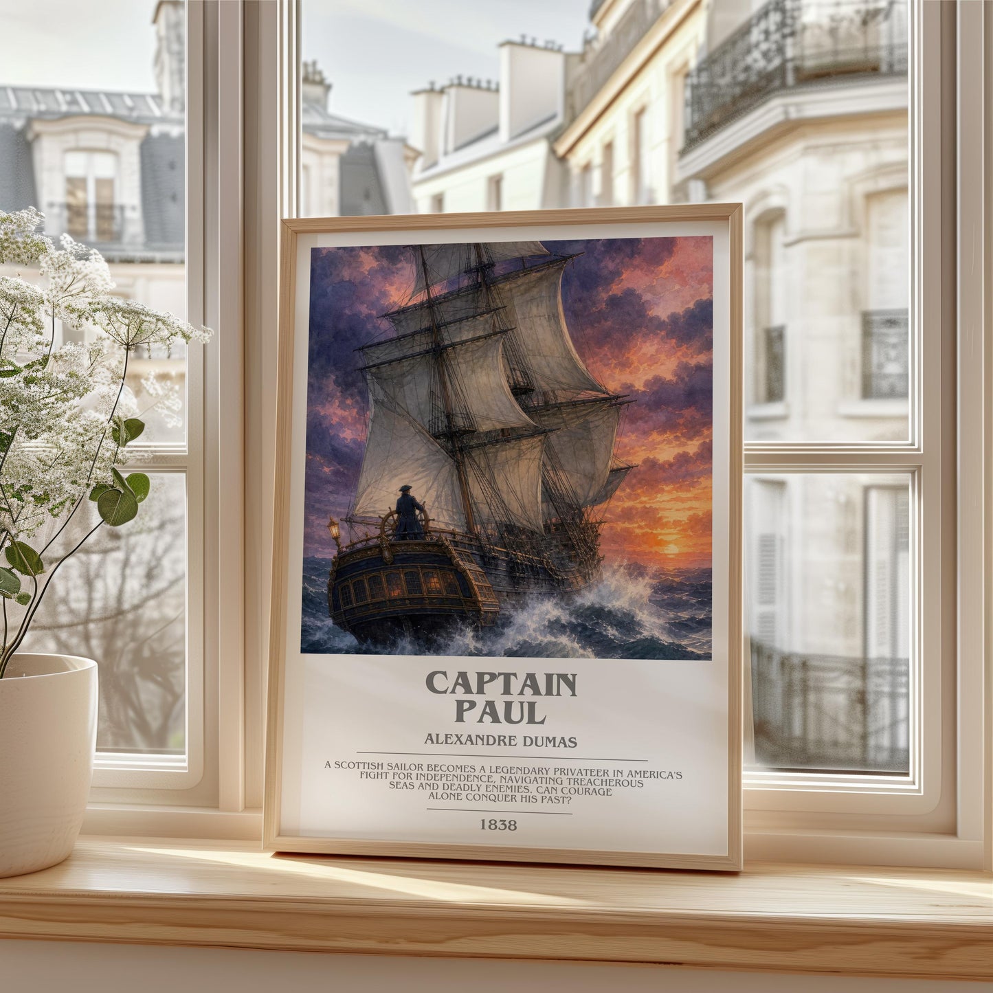 Captain Paul Bookish Wall Art by Alexandre Dumas