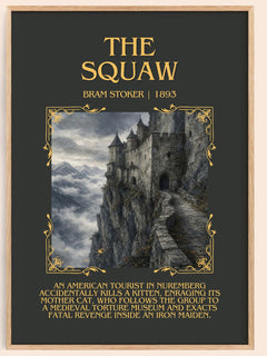The Squaw Minimalist Book Poster by Bram Stoker – image 1