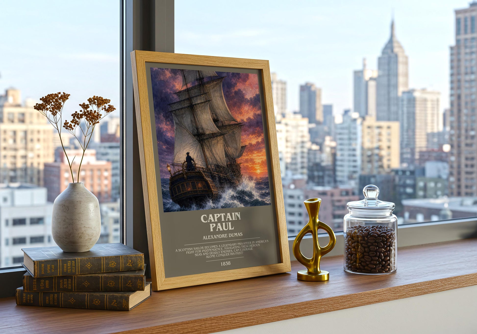 Captain Paul Bookish Wall Art by Alexandre Dumas