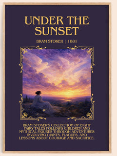 Under The Sunset Minimalist Book Poster by Bram Stoker – image 1