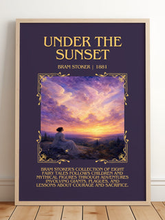 Under The Sunset Minimalist Book Poster by Bram Stoker – image 2